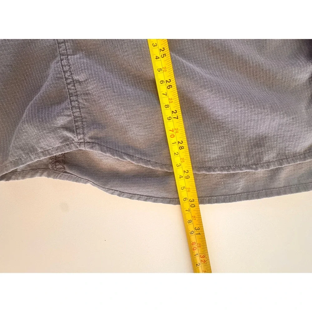 The North Face Mens A5‎ Series Long Sleeve Button Up Shirt Gray Large Venting